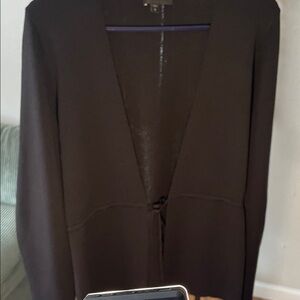 Express Black Open-Front Women's Cardigan with Tie